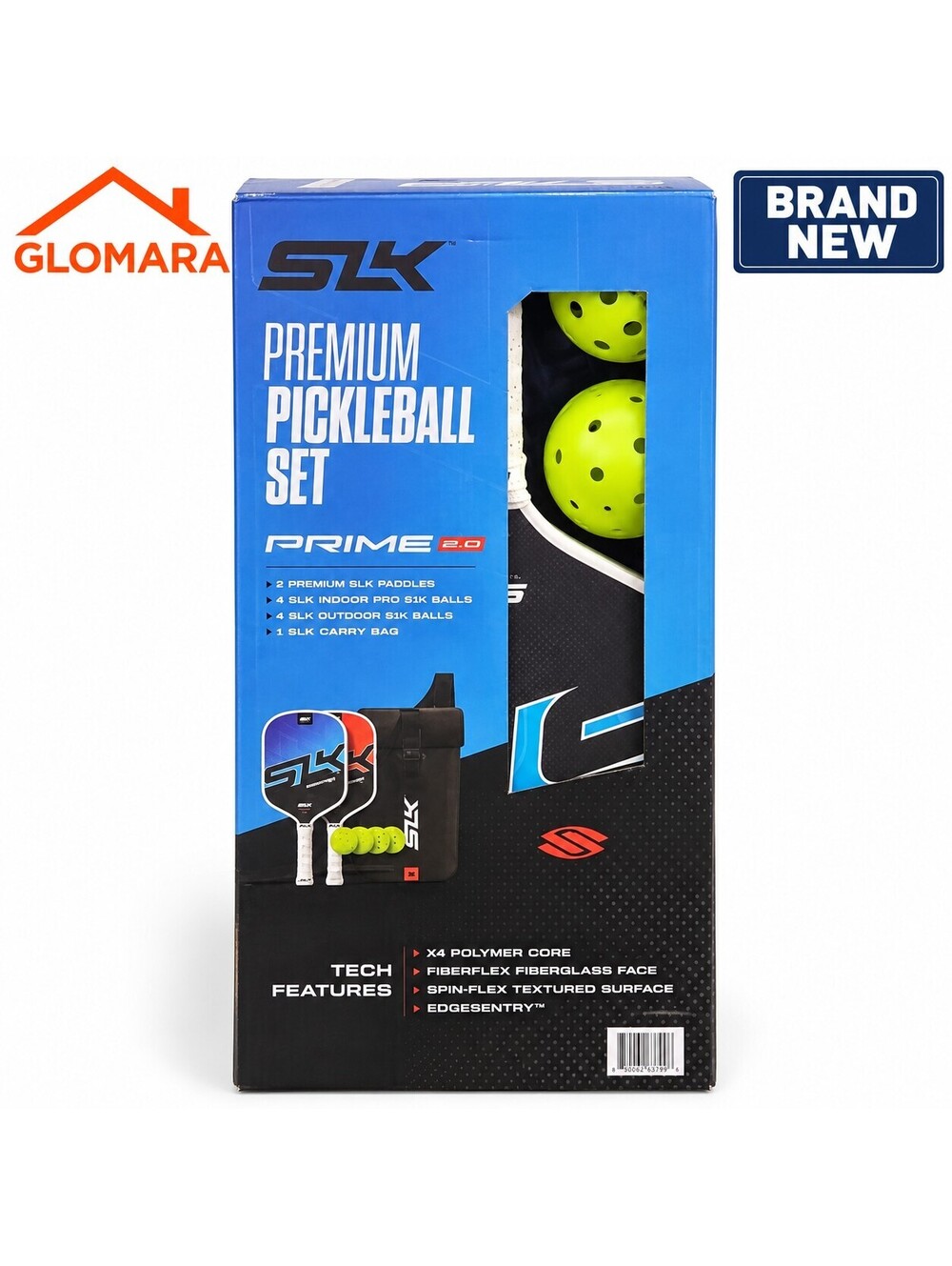 Selkirk SLK PRIME 2.0 Pickleball Set 2 Paddles 4 Balls Carry Bag Complete NEW